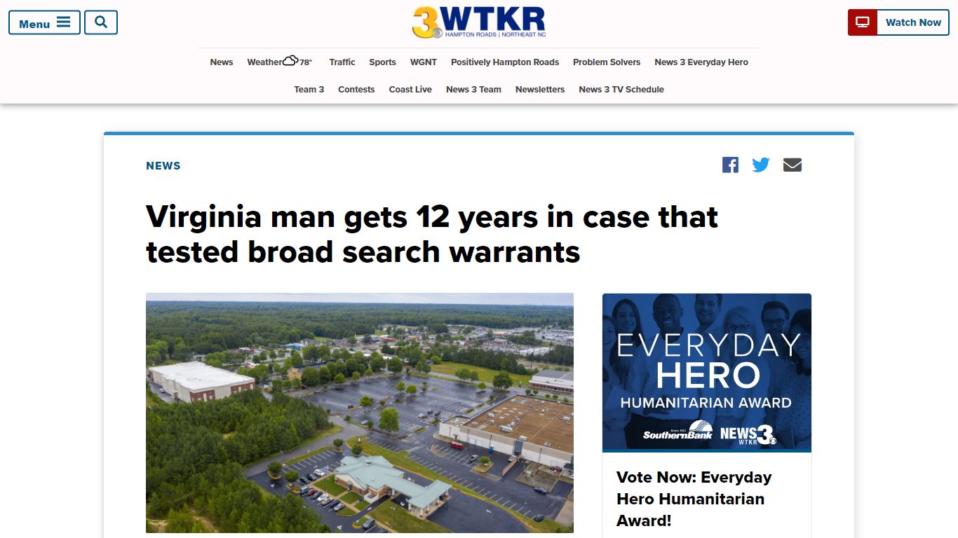 Virginia man gets 12 years in case that tested broad search warrants